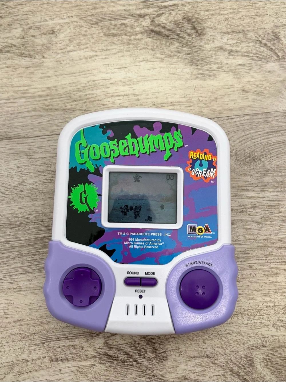 Vintage Goosebumps Handheld Game 1996 Reading Is A Scream MGA Micro Games Works